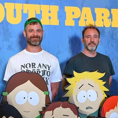 Matt Stone and Trey Parker attend Paramount+’s South Park In San Diego event during 2025 San Diego Comic-Con