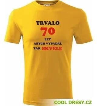 Žluté tričko trvalo 50 let - dárek k padesátinám XXXL