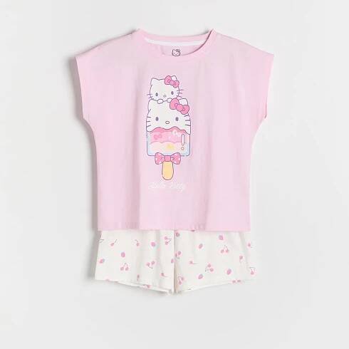 Pyžamová souprava pro miminko Hello Kitty Barva pastelově růžová - RESERVED - 614EB-03X