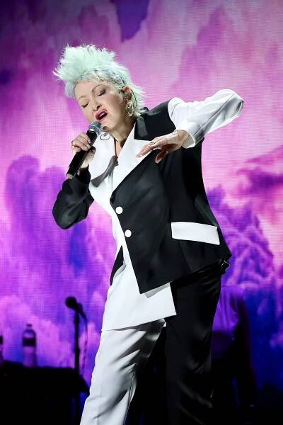 Cyndi Lauper performs on her Girls Just Wanna Have Fun Farewell Tour.
