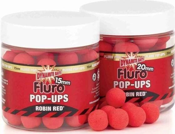 Dynamite Baits Pop-up Boilies Fluro Robin Red 140 g 15 mm