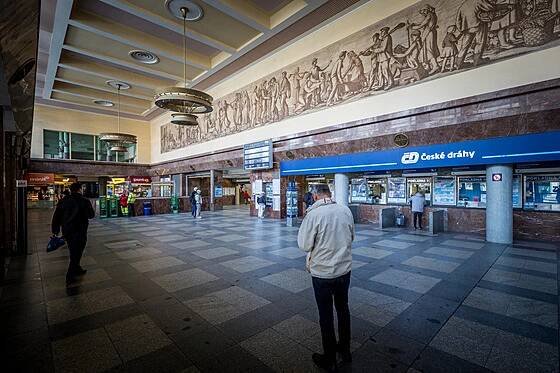 Nádraží Praha-Smíchov před rozsáhlou modernizací (13. února 2024)
