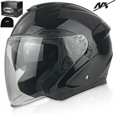 MOTOCYKLOVÁ PŘILBA OTEVŘENÝ SKÚTR CRUISER CHOPPER NAXA S30 r.XXL|BLENDA