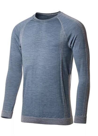 Pánské bezešvé merino triko s dlouhým rukávem X-COMPACT MERINO - Moira