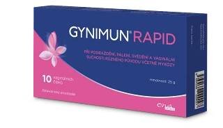 ONAPHARM  Gynimun Rapid 10 vaginálních čípků (Vaginální čípky a krémy)