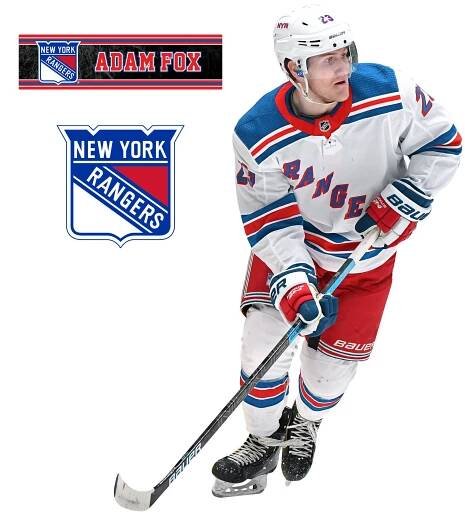 Adam Fox White New York Rangers Wallpaper