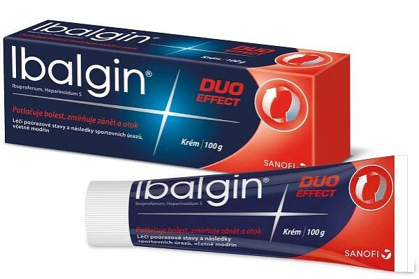 IBALGIN DUO EFFECT 50MG/G+2MG/G krém 100G cena od 249 Kč