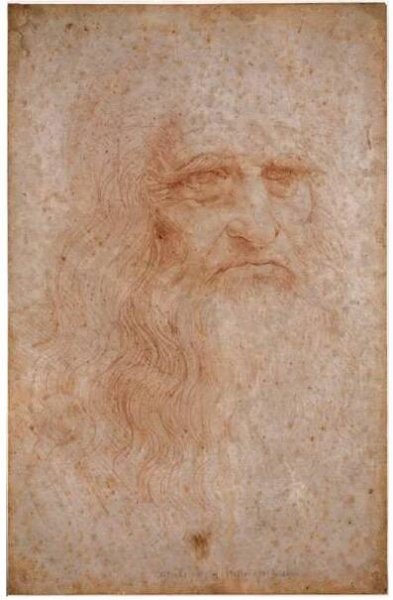 Léonard de Vinci self-portrait