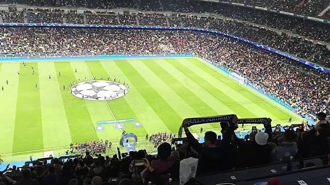 Así suena el himno del Real Madrid en el Santiago Bernabéu - Vídeo Dailymotion