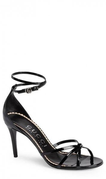 Gucci + Ilse Wraparound Ankle Strap Sandal