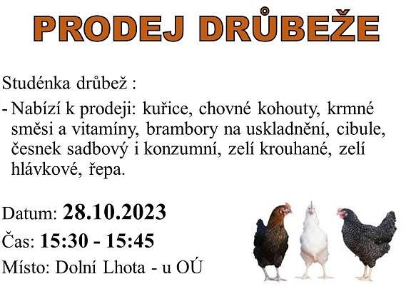 Prodej drůbeže