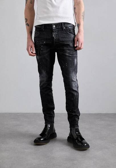 5 POCKETS - Džíny Slim Fit - black