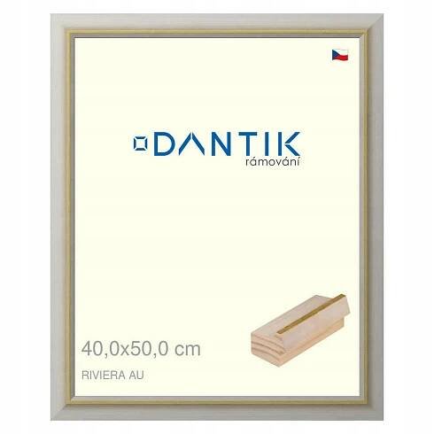 DANTIK rámeček na obraz 40x50 | RIVIERA AU (Sklo Čiré)
