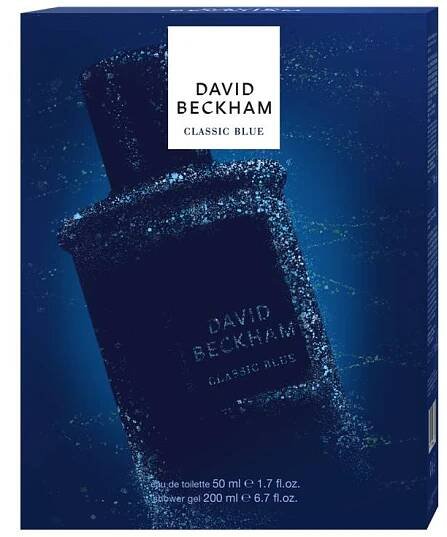 David Beckham Classic Blue EDT 50ml + SG 200ml 1×1 ks, darčeková sada
