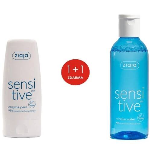 sada sensitive  enzymatický peeling 60ml + micelární voda 200ml ZDARMA