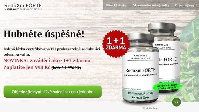 reduxin forte recenze