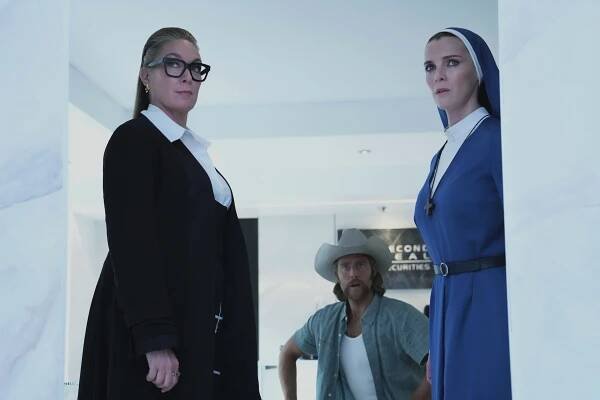 Betty Gilpin is divine in 'Mrs. Davis,' Peacock's nutty nun drama