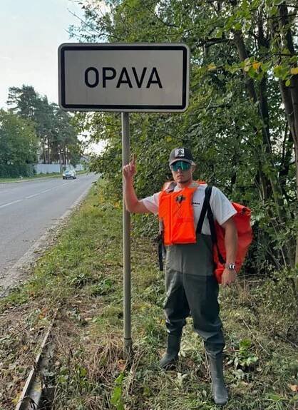 Jon Mariánek pomáhá na Moravě během povodní.