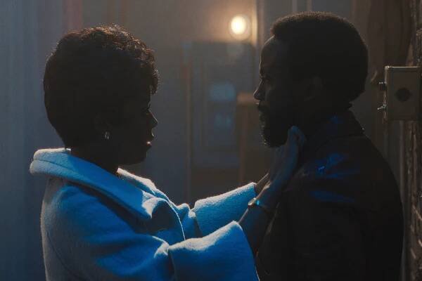 Moses Ingram faces Byron Bowers in Lady in the Lake.