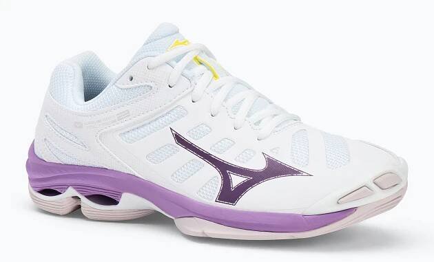 Dámské volejbalové boty Mizuno Wave Voltage 2 white/patrician purple/quince