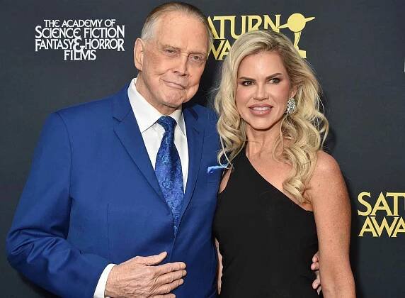 Lee Majors and Faith Majors at the 51st Annual Saturn Awards on February 4, 2024 in Burbank, California.