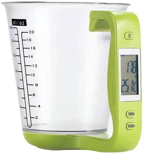Verk 07242 Digitální kuchyňská odměrka 1kg/1g, zelená - 07242_Z - Priceorcan.cz