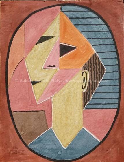 Jaroslav Kafka - Hlava v oválu - Aukční Galerie Platýz