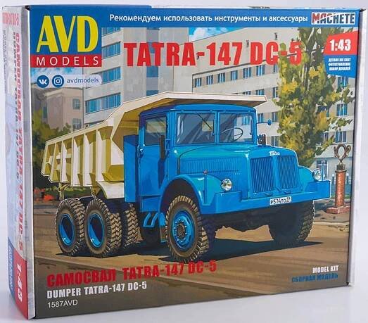 AVD Models - Tatra 147 DC5, sklápěčka, Model Kit 1586, 1/43 - Modely automobilů