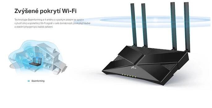 TP-Link Archer AX10 / Wi-Fi 6 Router AX1500 / Dual Wi-fi / 2.4GHz | Mironet.cz