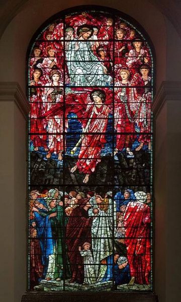 Fabian Fröhlich, Birmingham, West window of Birmingham Cathedral with the Last Judgement by Edward Burne-Jones