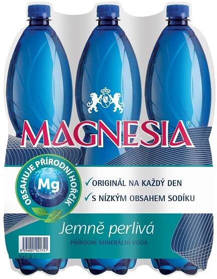 Magnesia Minerální voda jemně perlivá (6×1,5l)
