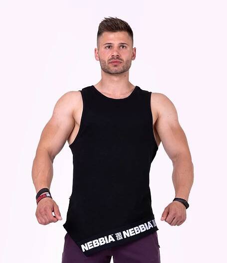 Pánské tílko Be rebel! Black L - NEBBIA