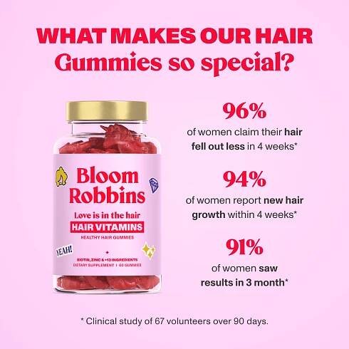 Hair vitamins with biotin - gummies – Bloom Robbins EU
