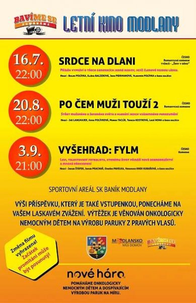 LETNÍ KINO MODLANY 2022: Modlany