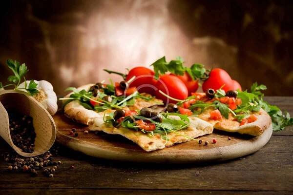 Vegetariánský pizza — Stock Fotografie © genious2000de #8067583