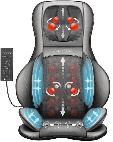 Masážní podložka Comfier CF-2307A-EU s funkcí vyhřívání - šedá