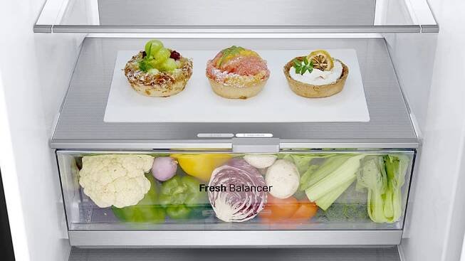 Fresh šuplík u kombinované chladničky LG GBV7280BPY_04