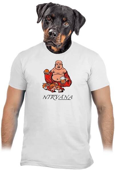 Nirvána pánské tričko White – digi-tisk (na objednání)