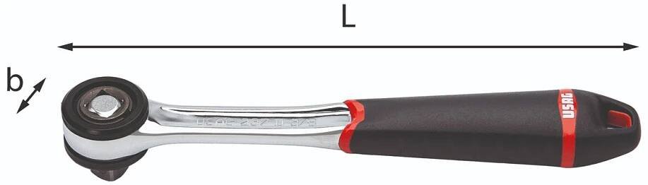 Ráčna USAG 237 D 3/8"