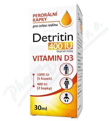 NP Pharma Detritin 400 IU Vitamin D3 kapky 30 ml