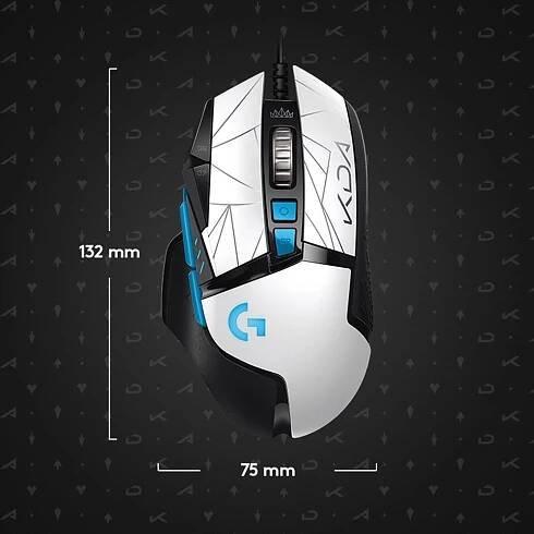 Logitech G502 HERO K/DA E-Sport-Maus Kabelgebundene Maus