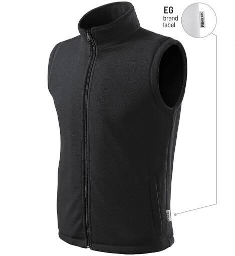 RIMECK® Fleece vesta unisex Next 518 - ebony gray (brand label)