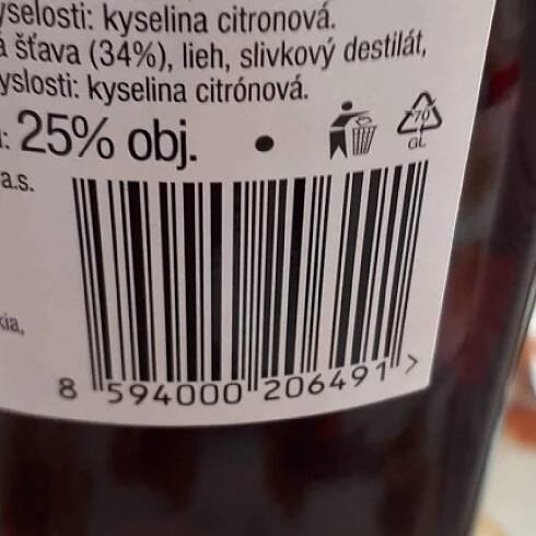 Podrobné informace o potravině Hanácká griotka
