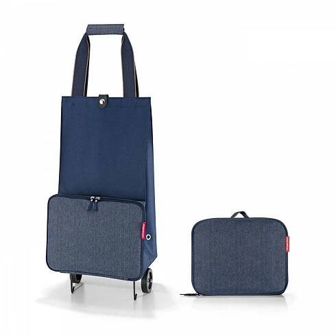 Reisenthel Foldabletrolley Herringbone dark blue