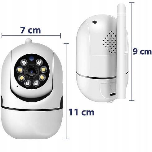 ELEKTRONICKÁ KAMERA FULL HD OTOČNÁ, BEZDRÁTOVÝ POHYBOVÝ SENZOR za 183.00CZK - Allegro