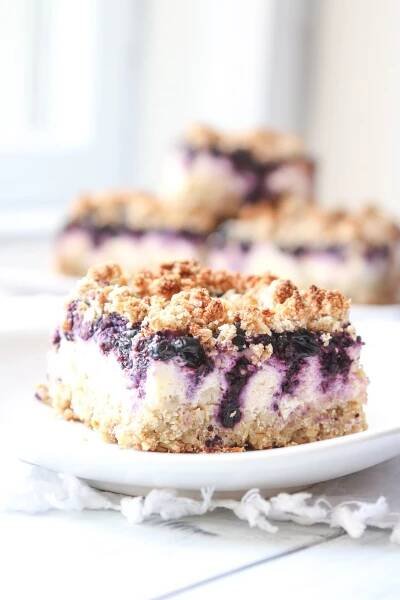 Borůvkový crumble cake - drobenkový koláč | Vařeniště