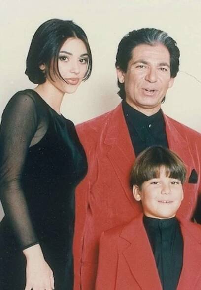 Kim Kardashian, Rob Kardashian Jr. and Robert Kardashian Sr.