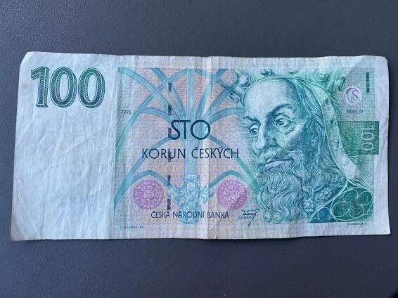 VZÁCNÁ 100Kč bankovka 1993 série A