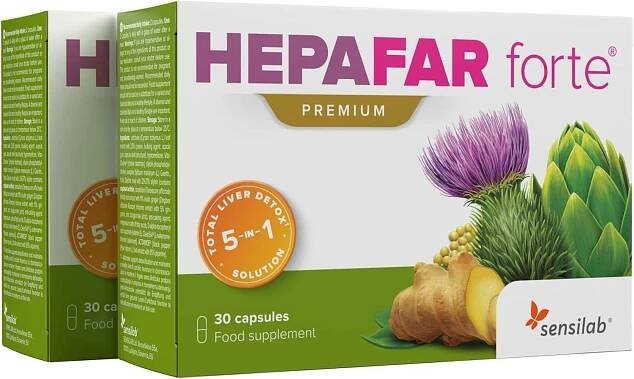 Doplněk stravy Sensilab HepaFar Forte, 60 kapslí - Lékárna a zdraví