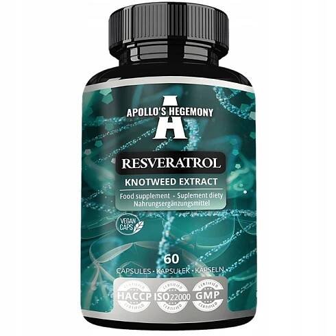 Apollo's Hegemony Resveratrol 60 kapslí. ANTIOXIDANT, KREVNÍ SYSTÉM